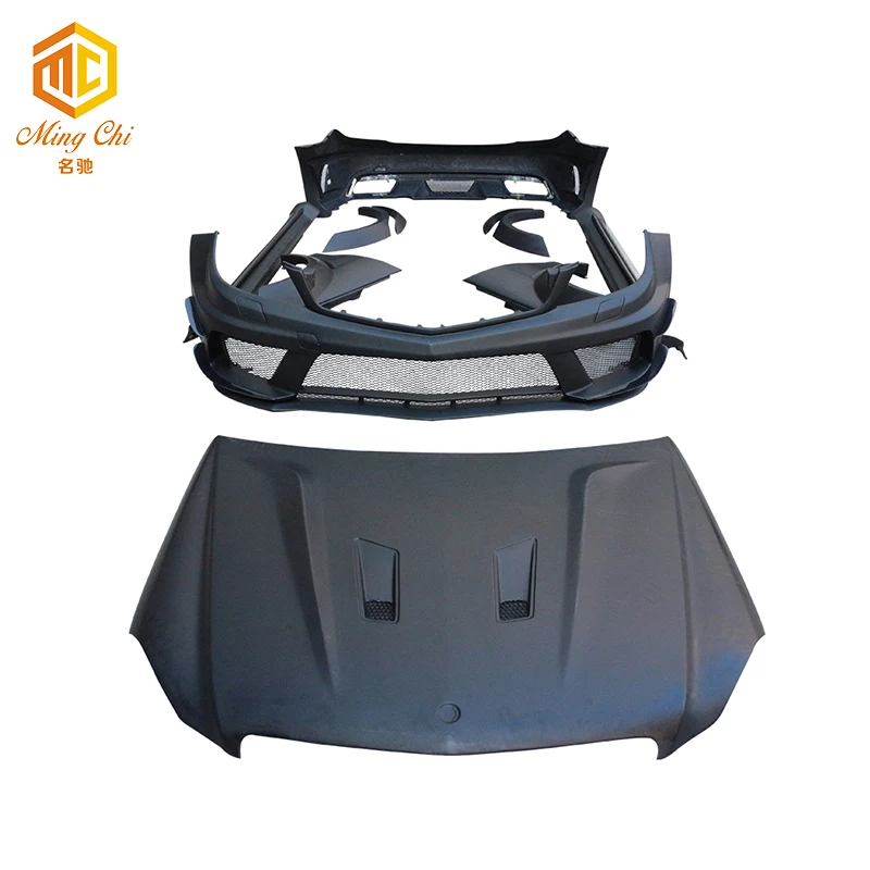 

Black Series Wide Body Kit For W204 C20 C220 C632 Four Doors. Fiberglass! Test Decoration!
