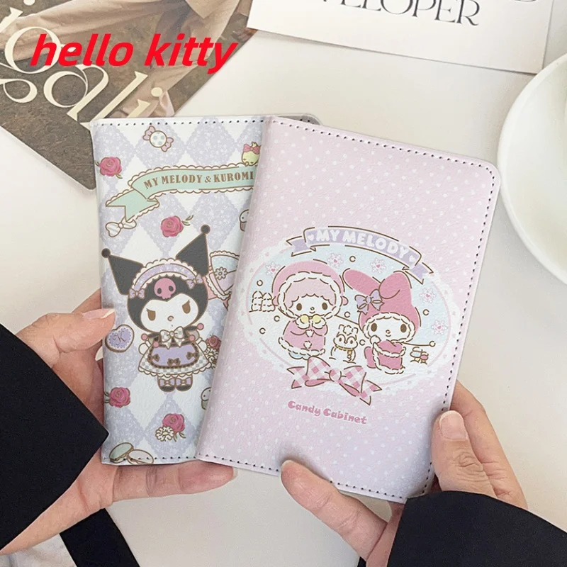 hello kitty Sanrio my melody Melody passport card holder female protective cover document storage bag holder luxury passport