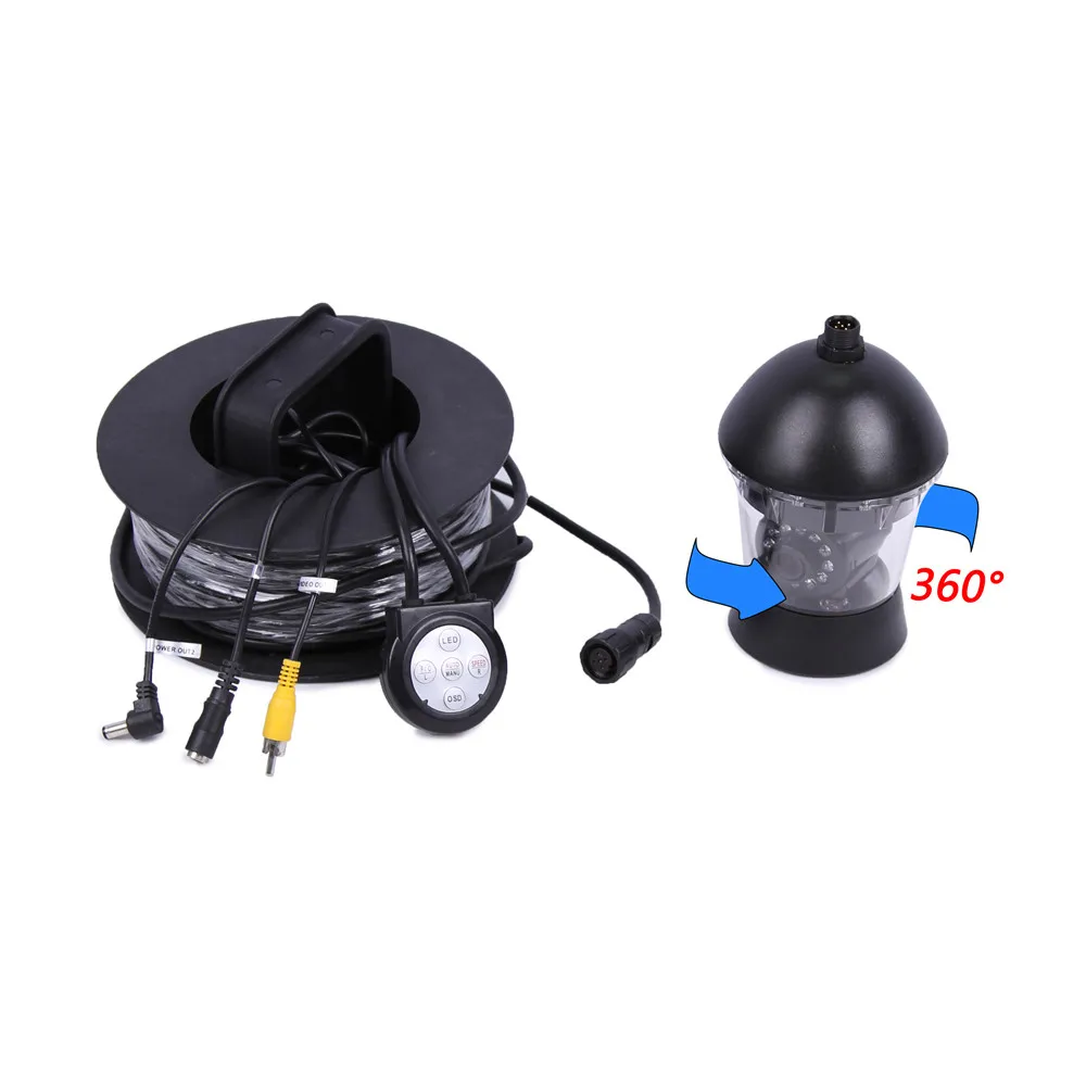 HD 360Degree Rotation Underwater 20/30/50/100M Fishing Camera  CMOS Borescope Inspection  Fish Finder Endoscope CCTV  Camera