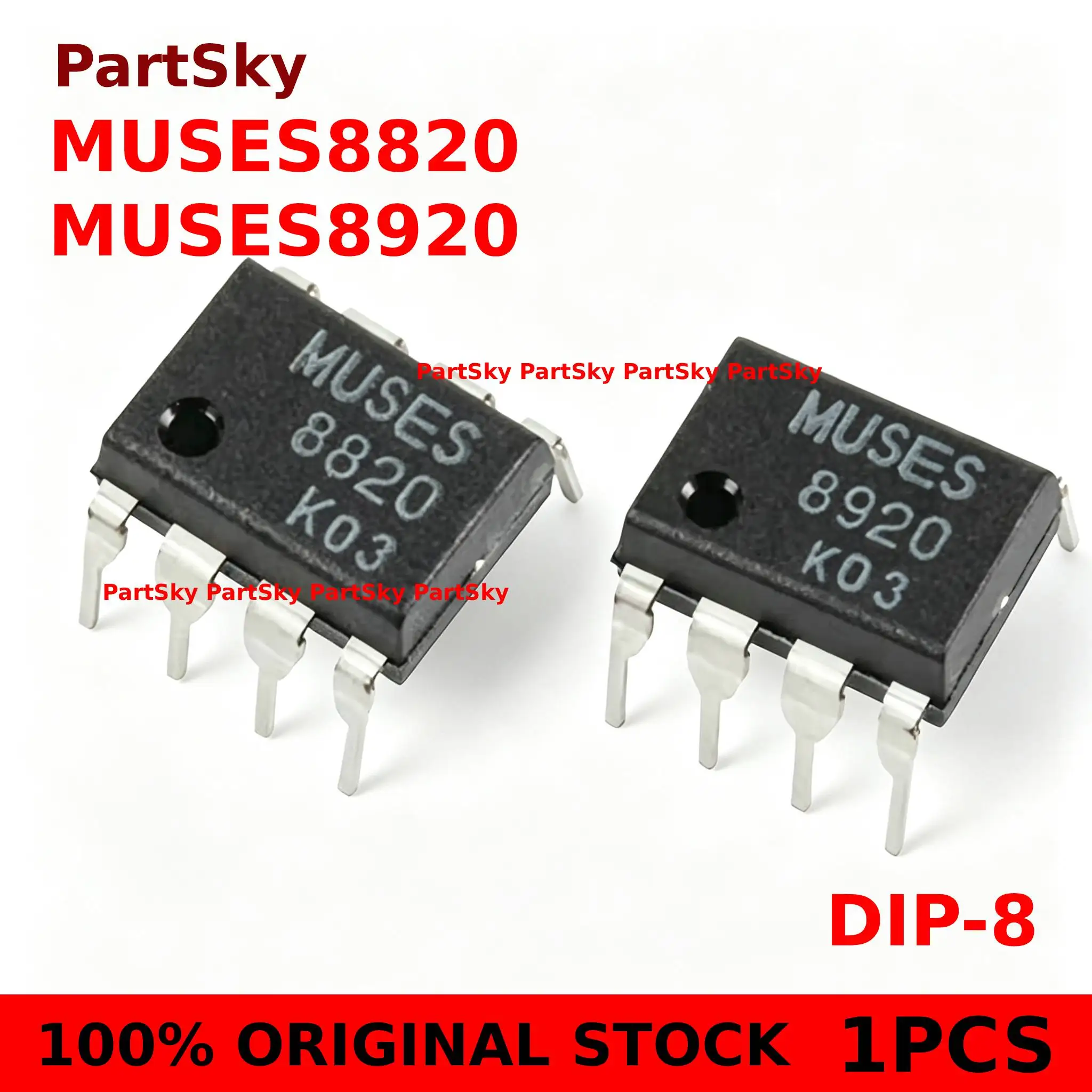 1PCS NEW Original MUSES 8920 8820 Tube Operational Amplifiers HIFI Audio MUSES8920 MUSES8820 DIP-8 New and Genuine IN STOCK