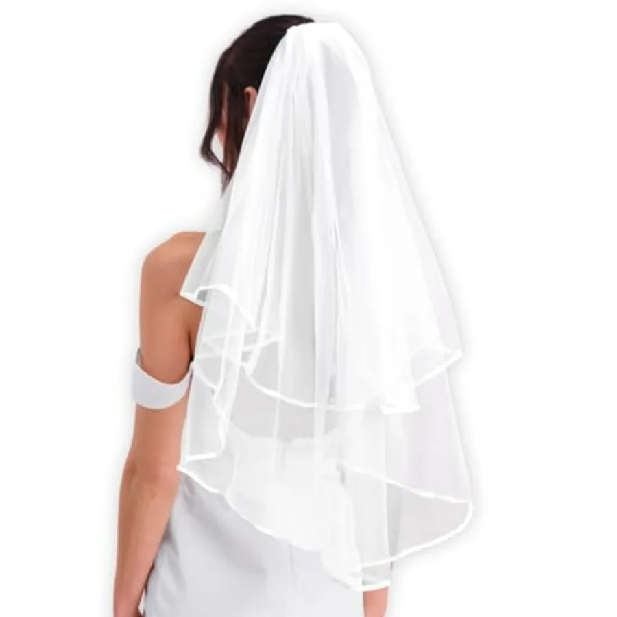 

xo, Fetti Bridal Veil 2-Tier Bachelorette Party Decorations, Bride To Be Gift, Bridal Shower, Wedding