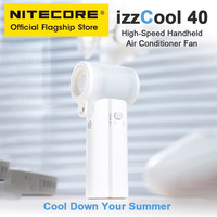 NITECORE izzcool 40 Camping Handheld Fan Portable USB-C Rechargeable Air Conditioner Fan Summer Cooling Spray Mist Cooler