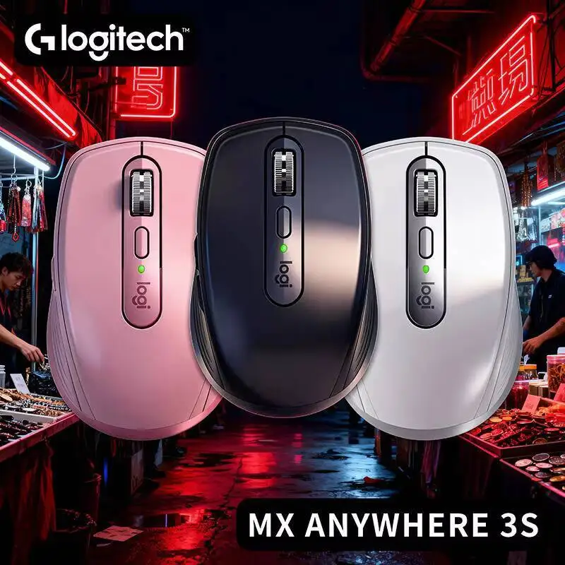 

Компактная мышь Logitech MX Anywhere 3S, эргономичный дизайн, перезаряжаемая, с быстрым прокруткой для портативных ПК Mac