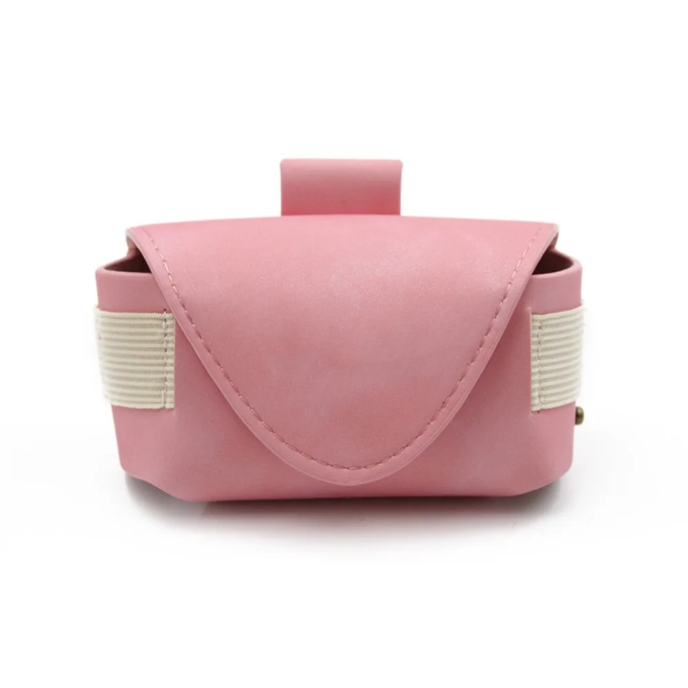 

Magnetic Buckle Golf Ball Waist Bag PU Leather Mini Golf Belt Bag Storage Case 2 Balls Golf Ball Container Golf Course