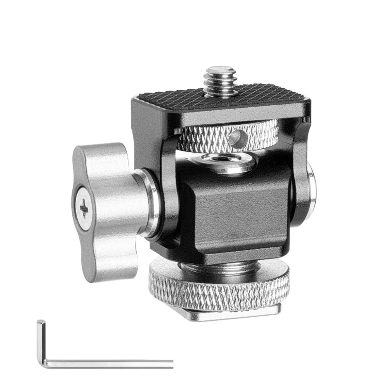 Soporte para monitores cámara 1/4 pulgadas con soporte giratorio para fría