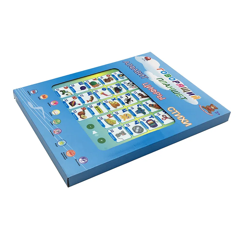 Nieuwe Kinderen Vroege Tablet Led Pad Leren Russische Speelgoed Geschenken Punt Leesmachine Educatief Speelgoed Muzikaal Analoog Voor Kinderen