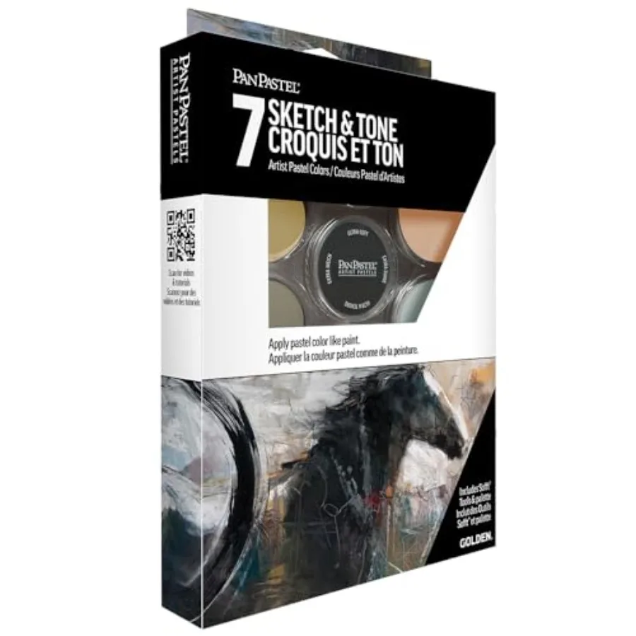 

Профессиональные художественные пастели GOLDEN Sketch and Tone Set, 7 цветов, уникальный формат, в виде кексов