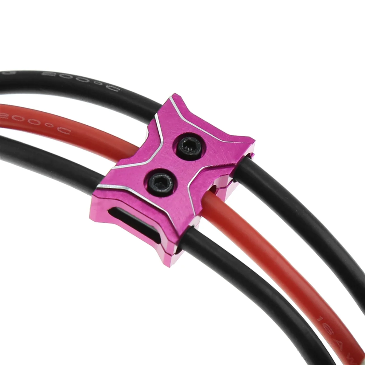 Câble de moteur ESC en alliage d'aluminium, gestionnaire de fils, pince de serrage, prévention de la construction, outil de clip de ligne LED plus riche pour modèle de voiture RC, violet