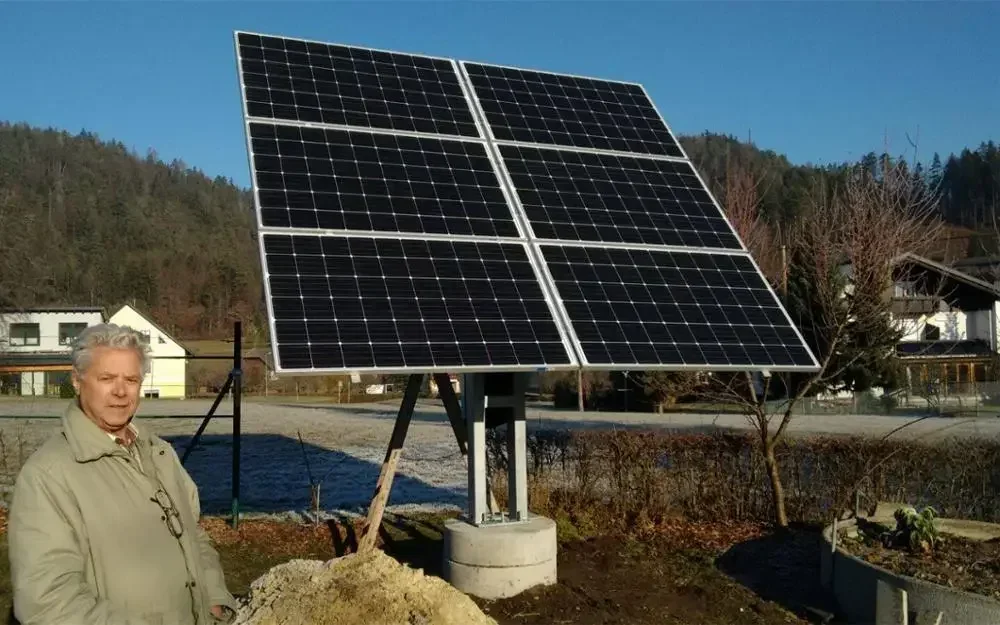 Dual axis full automatic solar tracker