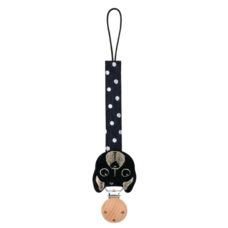 

G2TC Multipurpose Pacifier Clip Chain for Infants Attach to Burp Clothing Natural and Soft Cotton Teether Lanyard