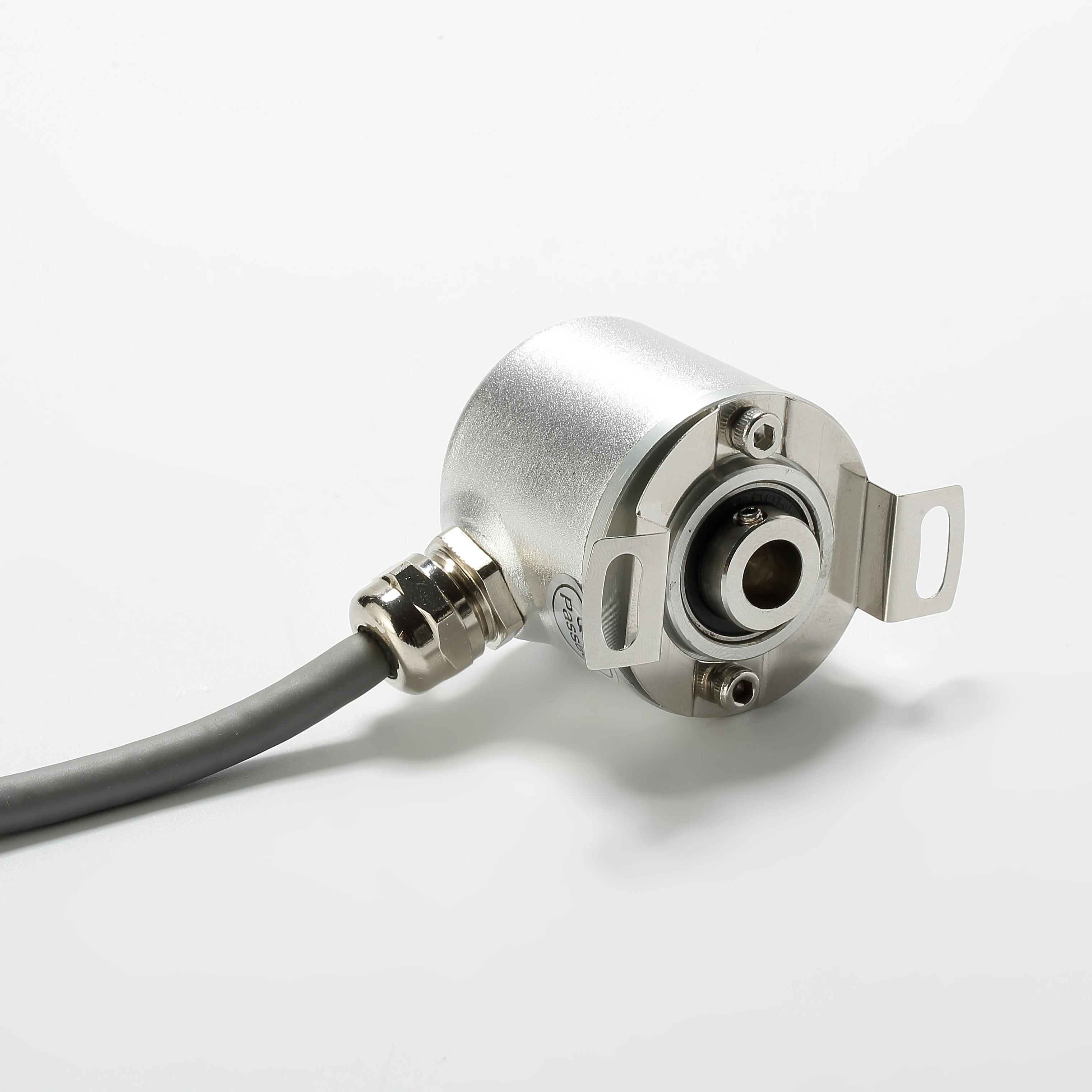 38mm Dia Multi-turn Single-turn Absolute Encoder Blind Hollow Shaft SSI RS485 Modbus RTU CANopen Canbus HM38H