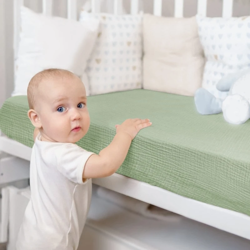 Baby-Spannbettlaken für Neugeborene, Wickelunterlage, weiche und bequeme Spannbettlaken, Matratzenbezug für Wiegen