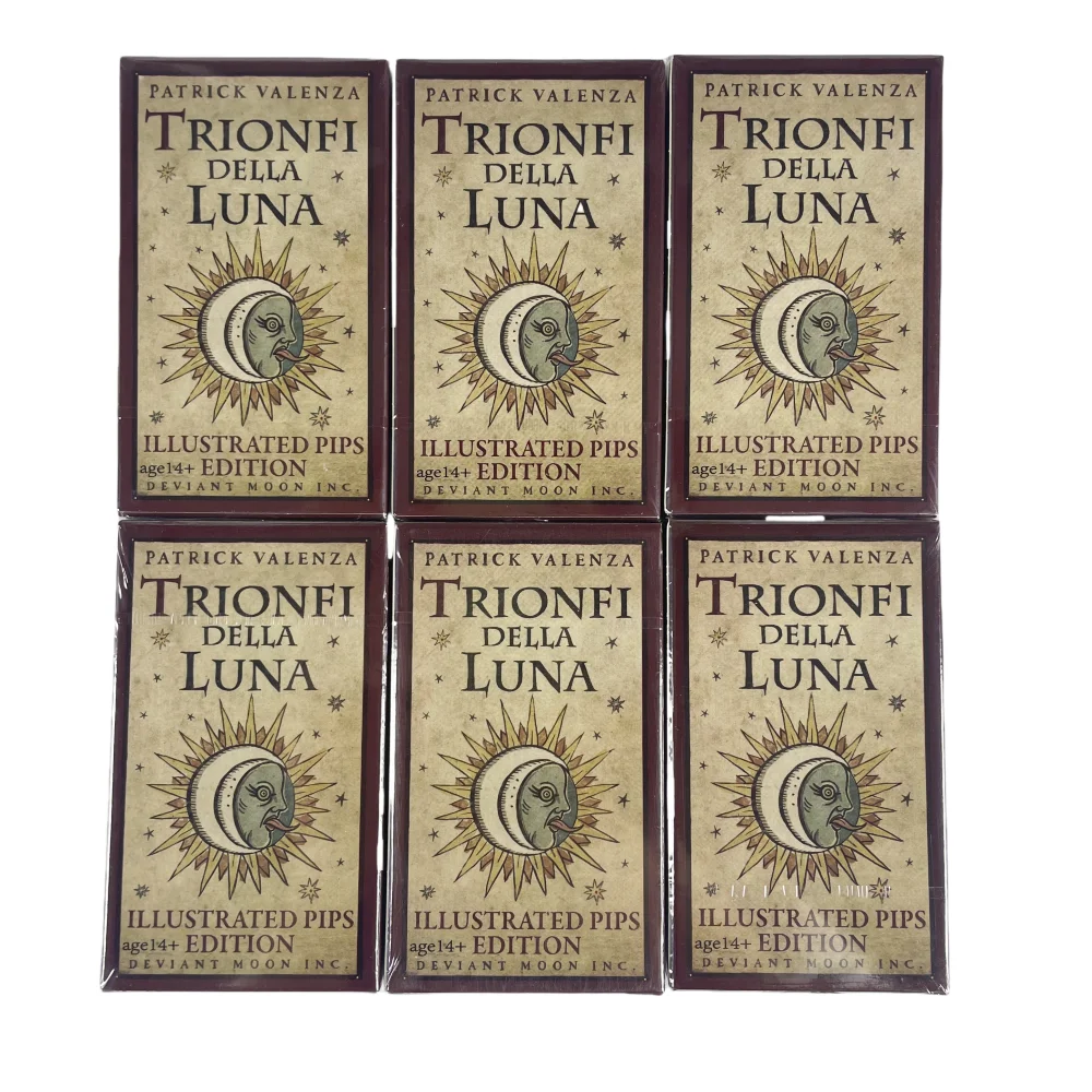

1 шт. Trionfi Della Luna карты Таро гадание Oracle Divination Edition творчество ИЛЛЮСТОВАННЫЕ карты для настольных игр с луной