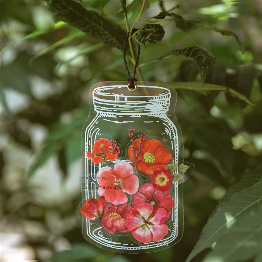 8 Design PET Sticker Bag All Things In The Bottle Series Decoration Sticker Diary Decoration DIY Notebook Stationery Stickers