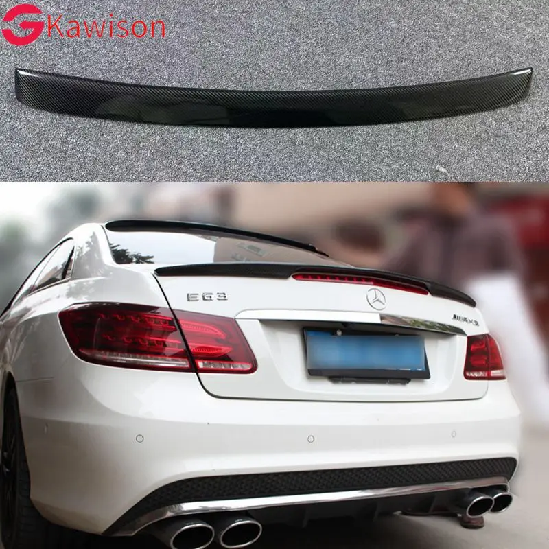 

E class w207 c207 carbon fiber rear bumper trunk spoiler wings for mercedes 2010 - 2016 2-door coupe convertible e250 e200