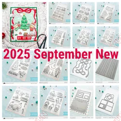 Merry Christmas New Metal Cut Dies Little Agenda Bakery Bears Bewitched Arch Die Stamps Set DIY Card Scrapbook Clear Stamp Make