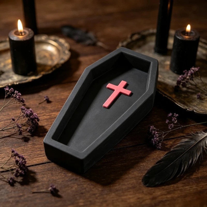 Resin silicone mold, retro-style long-shaped storage box silicone mold, storage container, DIY mold casting