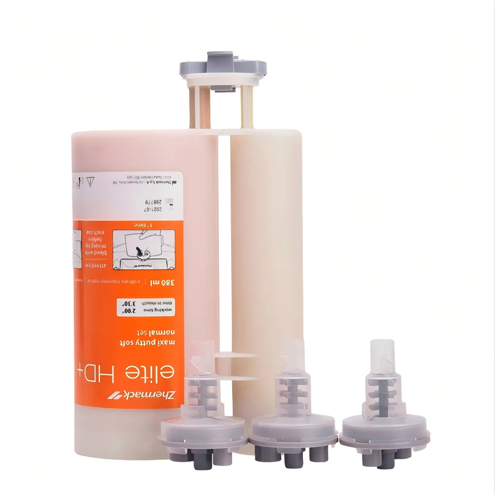 

Zhermack Elite HD+ Maxi Putty Hydrophilic Putty 380ml Cartridge Soft 5:1 Automix A-Silicone Impression Material Nano-Technology