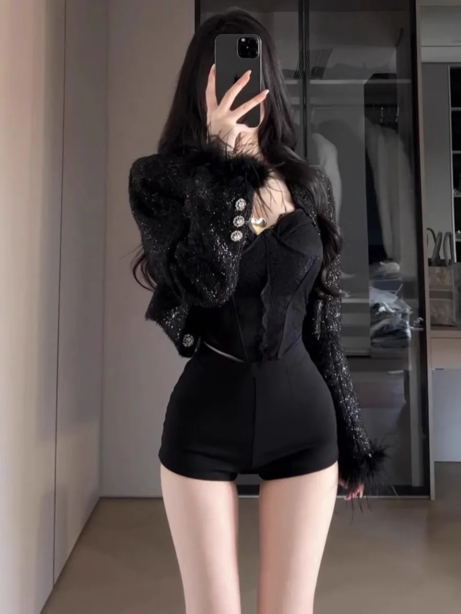 

Женские укороченные шорты с высокой талией для коррекции фигуры, весенняя верхняя одежда больших размеров, удобные базовые шорты в корейском стиле для повседневной носки