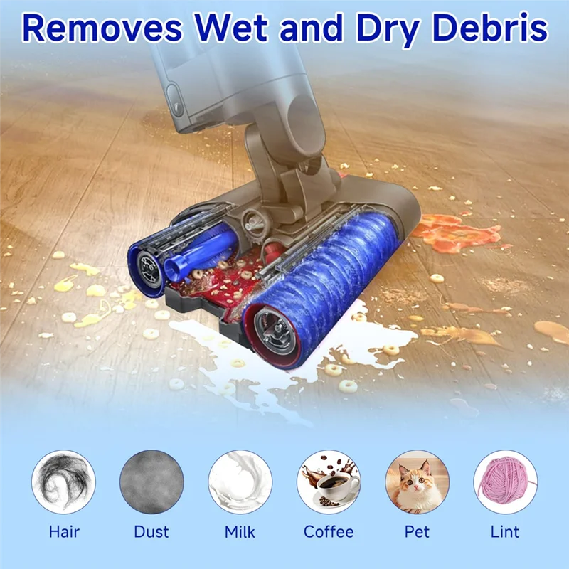 A01V-Spazzola a rullo principale di ricambio per Dyson Wash G1 Wet Robot Aspirapolvere Accessori Pezzi di ricambio Materiali di consumo Morbidi