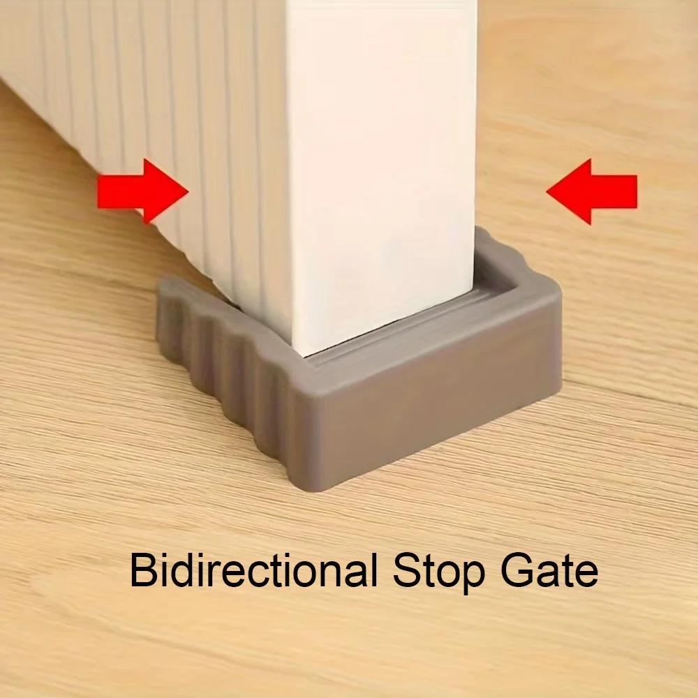 1/2/4Pcs Two-Way Rubber Door Stoppers Small Cube Doorstops Door Stops for Bottom of Door on Home Office Workshops Carpet