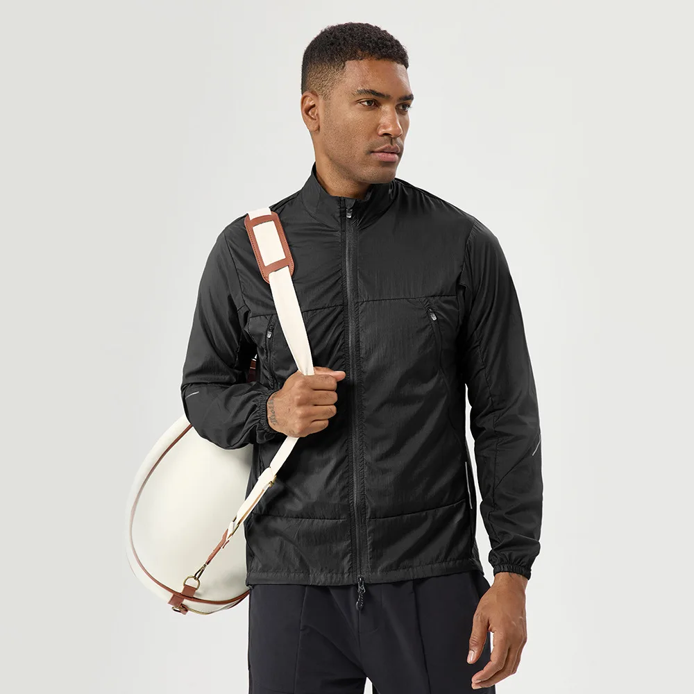 

Мужская легкая дышащая куртка для активного отдыха 2026 года: летняя, быстросохнущая, с защитой от УФ-излучения, спортивная ветровка