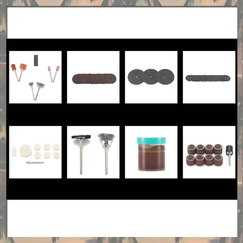 

A70U New 105Pcs Electric Mini Drill Bit Kit Abrasive Rotary Tool Accessories Set For Dremel Grinding Sanding Polishing Cutting