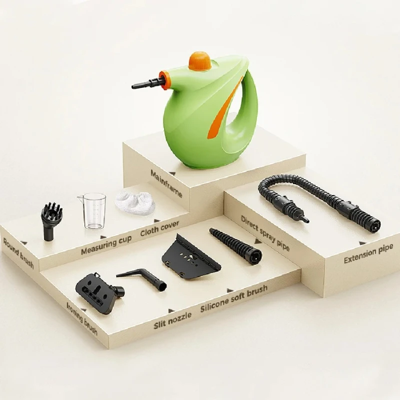 Ручной пароочиститель под давлением для дома - портативный многоцелевой пароварка высокого давления для глубокой многоповерхностной очистки