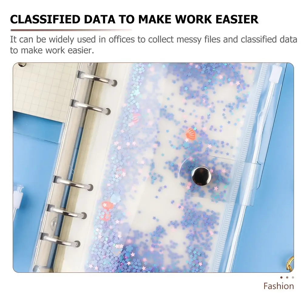 6 шт., сумка для переплета, папка-переплет, 6 отверстий, сумка для хранения на молнии, карманы с вкладышами, органайзер для документов