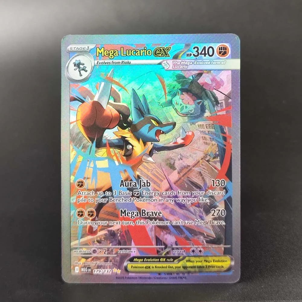 2025 Pokemon Engels Collectie Kaarten MEGA 2 Dragonite MEGA Charizard Lucario Gardevoir EX Classic Game Anime Kaarten Gift Speelgoed
