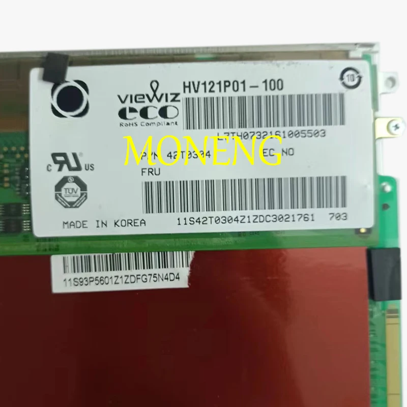 

HV121P01-101 HV121P01-100 For IBM X60T X61T X61 X60 12.1" 1400*1050 SXGA+ AFFS Wide-angle High Resolution LCD Screen HV121P01