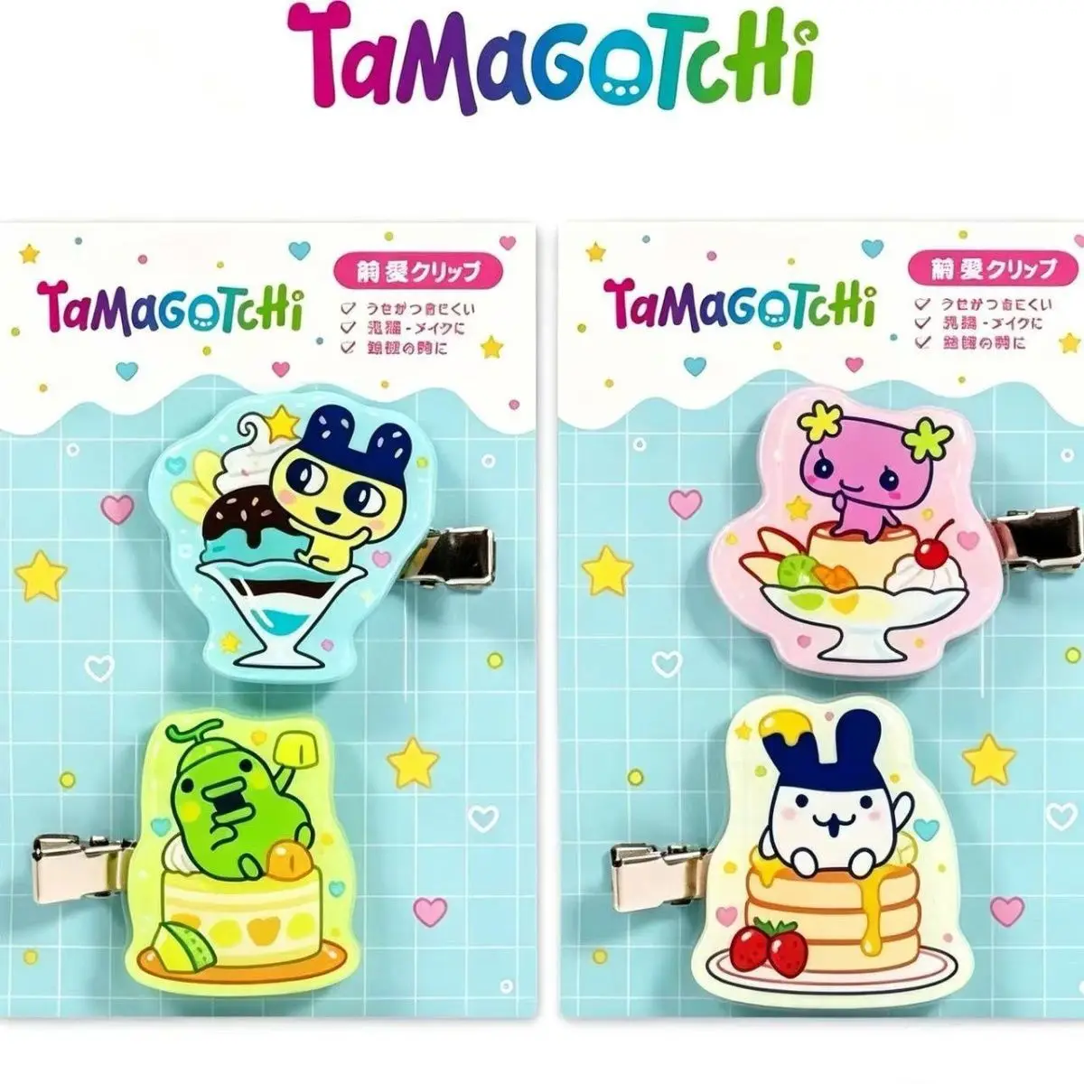 New Arrival Tamagotchi Dessert Ice Cream Series Hair Clips Sweet Bangs Barrettes Unisex Versatile Hair Pins for Students