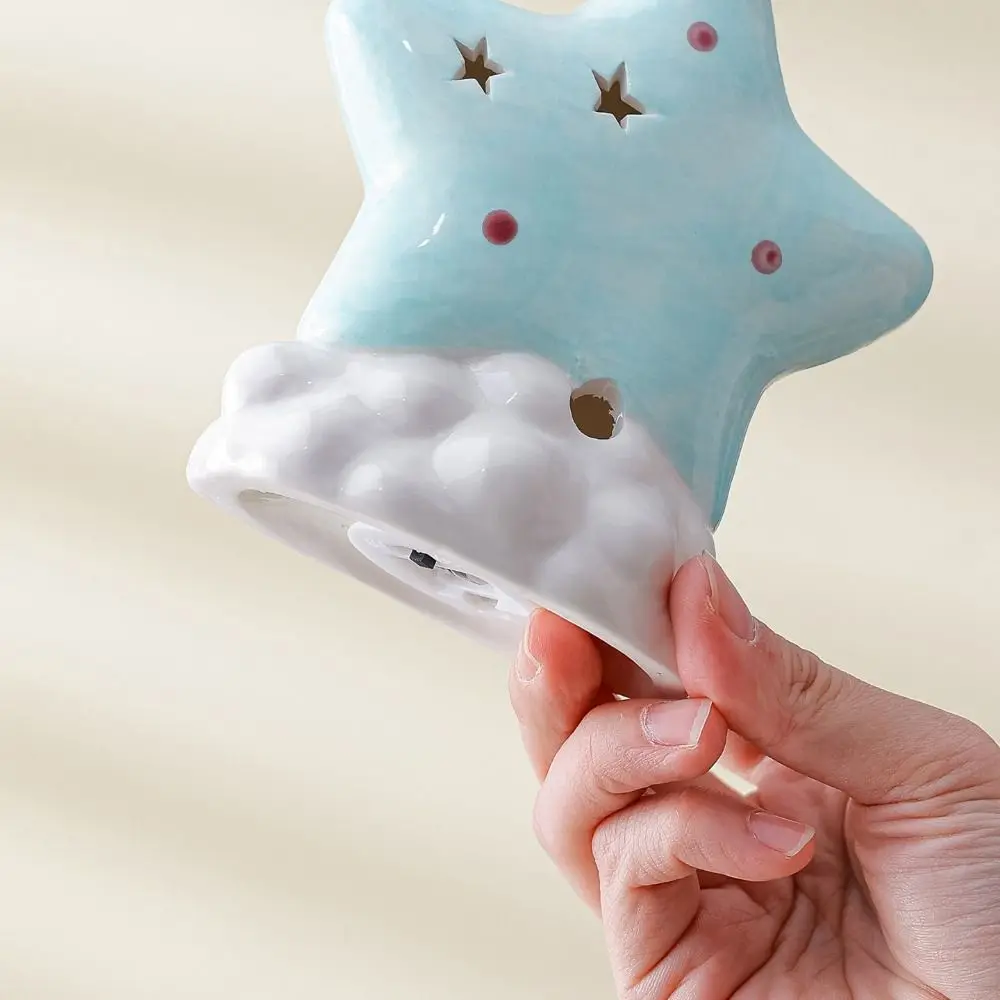 

Creative Ceramic Star Night Light Star-Shaped Soft Gentle Glow Star Night Lamp Ceramic Household Decor Lamp Home Decoration