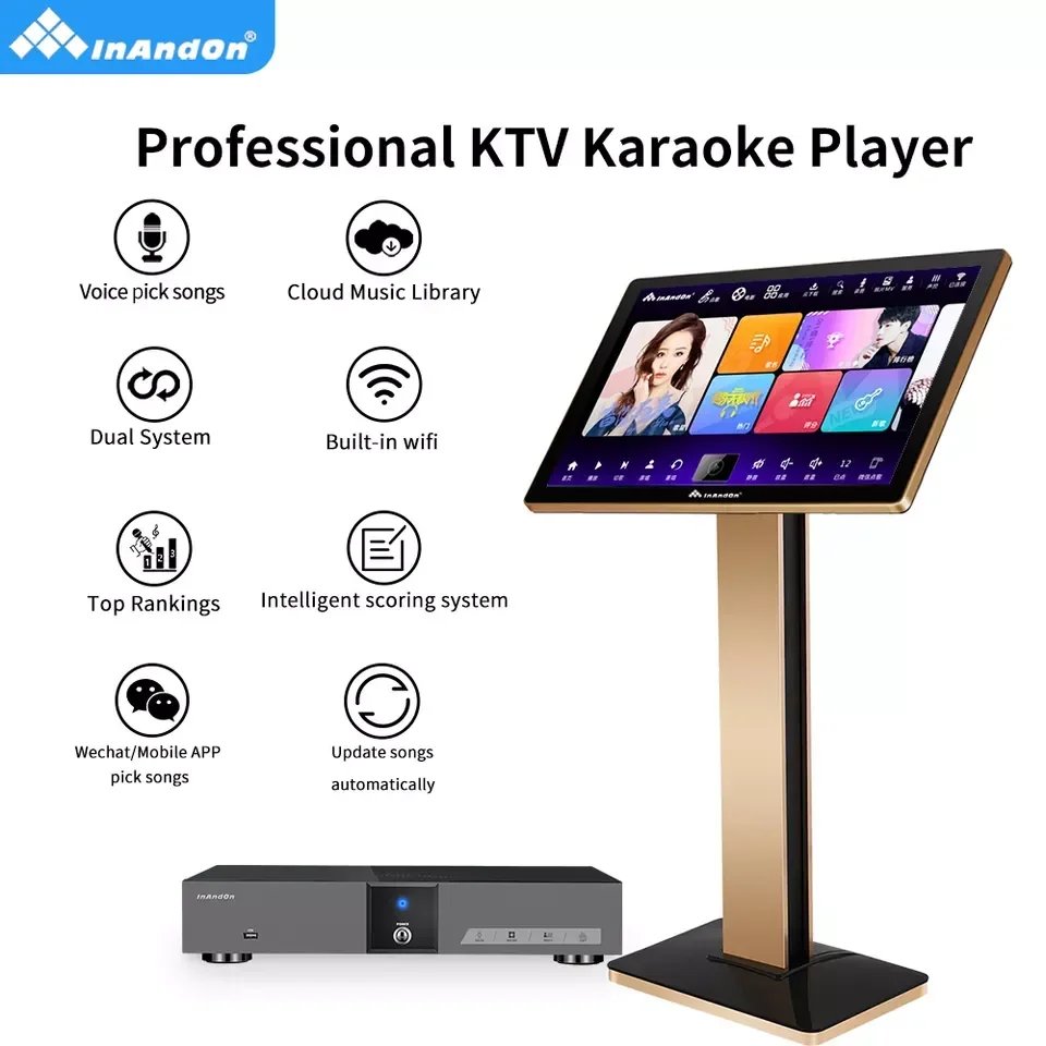 

Manufacturer Professional Karaoke Machine InAndOn V5 MAX 8T Dual System English KTV Smart Karaoke System TV Karaoke Players