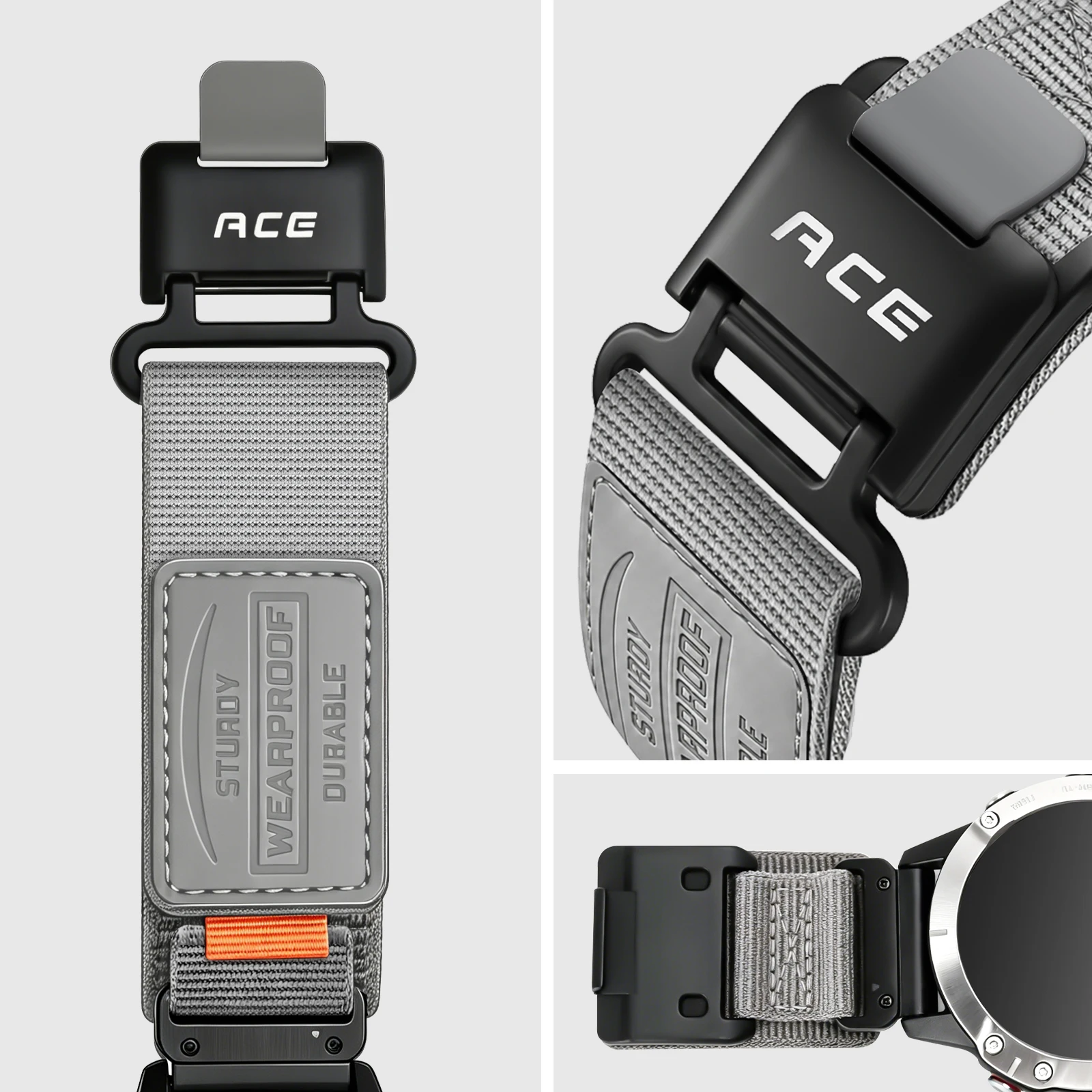 Kompatibel mit Garmin Uhrenarmband 22mm 26mm Schnellverschluss Nylonband für Fenix 8 7 7X 6 5 Epix Gen2 Enduro 3 Herren Sport Ersatzband – Detail 5