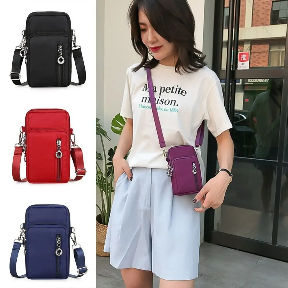 

creative Wear-resistant Mobile Phone Crossbody Bag Multifunction Nylon Handbag Tote Bag Casual Mini Phone Pouch
