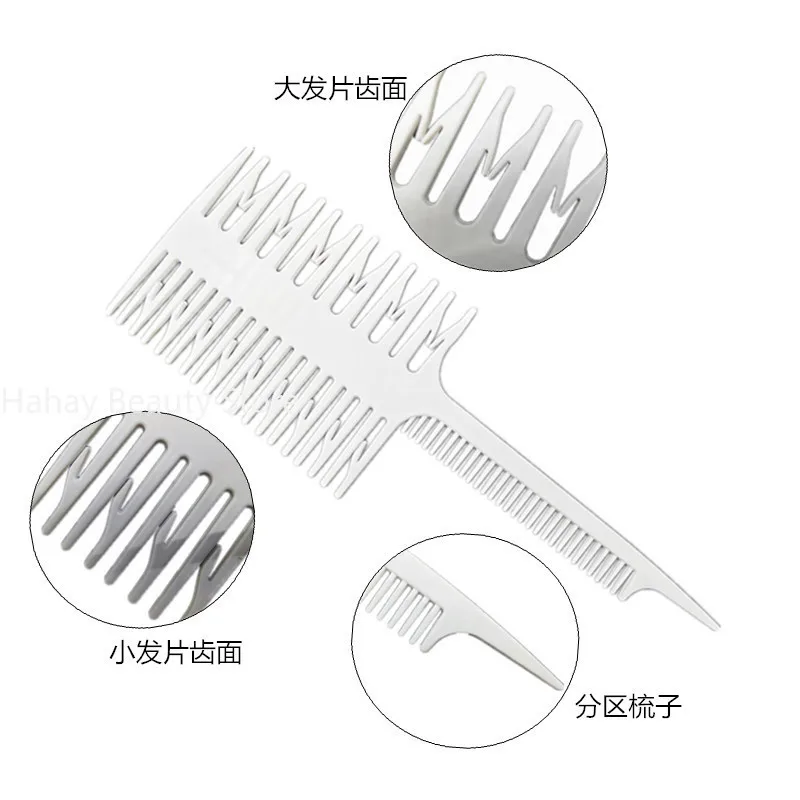 Hair Comb Dyeing Highlight Hair Brush Fish Bone Rat Tail Comb Professional Barber Hairdressing Comb Salon Hair Styling Tool