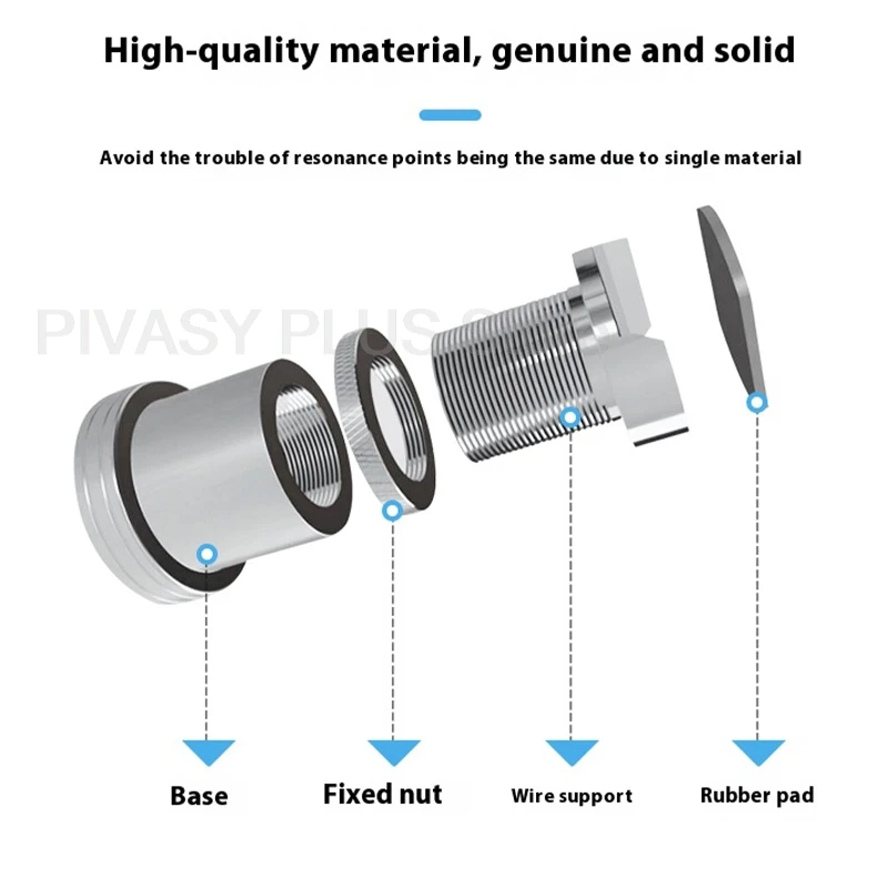 Регулируемая по высоте подставка для кабеля 30-113 мм, 304 SUS, стойка для аудио проводов с антивибрационным силиконовым держателем динамика для домашнего кинотеатра