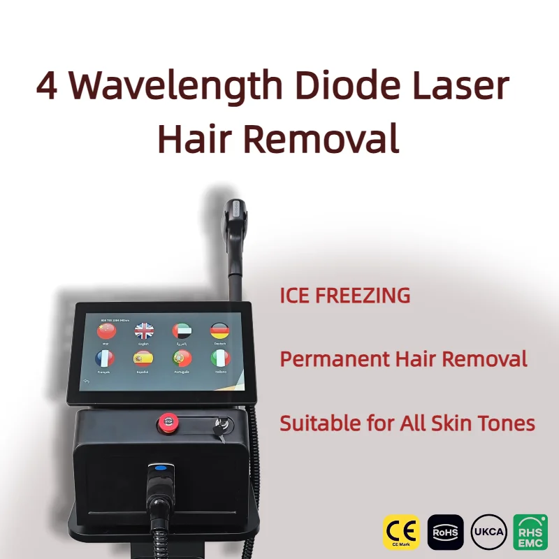 Portable Home Beauty Diode Device Ice Cold Compress System Household Hair Remover Machine For Long Term Hair Reduction All Body