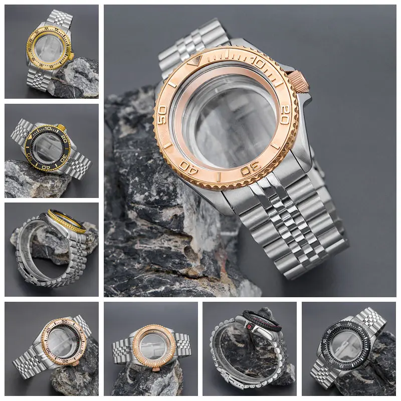 

Watch Case and Bracelet Set Fit NH35 NH36 7S 4R Movement Sapphire Glass SKX007 SKX009 SRPD Watch