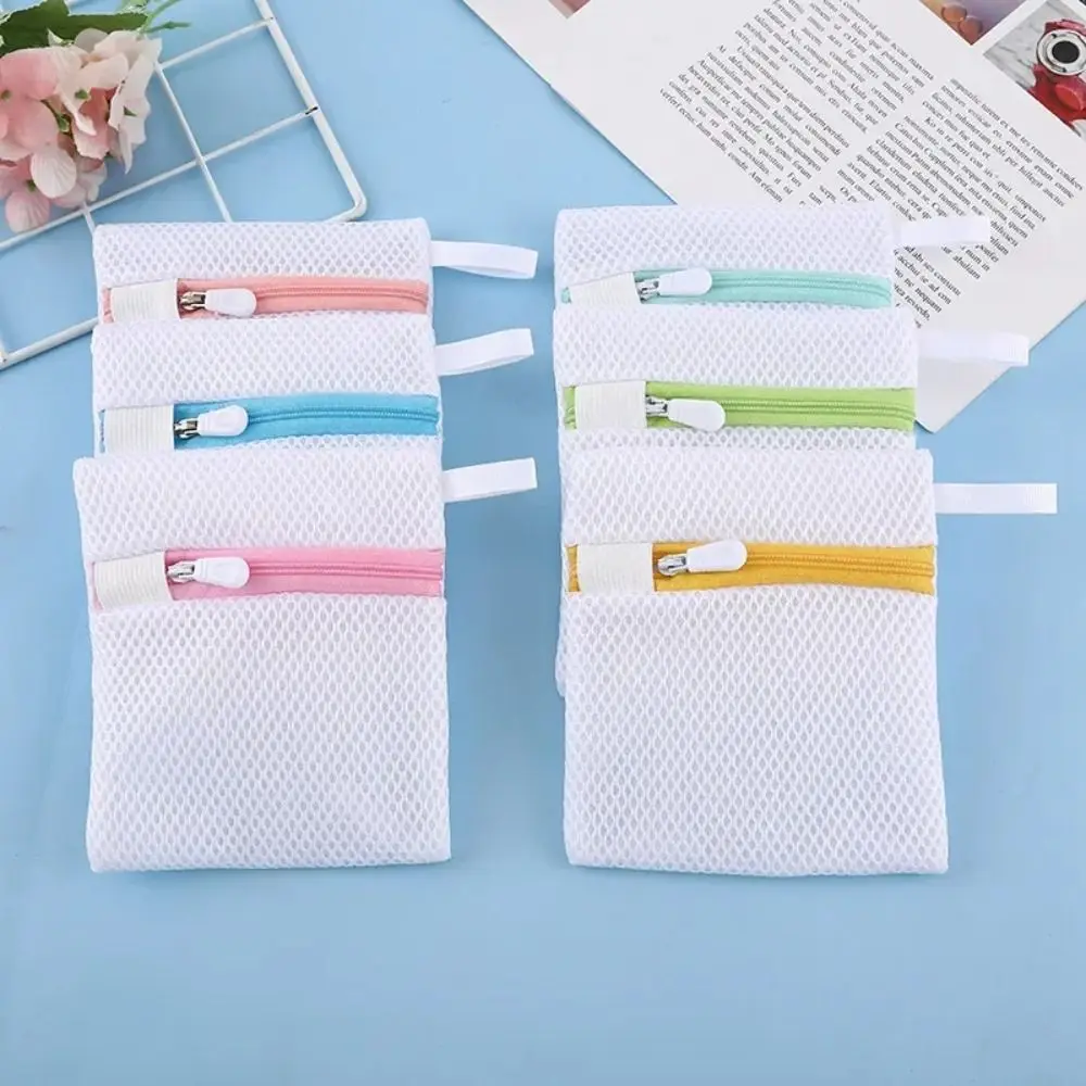 1Pc Soaps Saver Mesh Laundry Bag Bath Foaming Polyester Mesh Clothing Storage Bag Square Soap Foaming Net Bath Body Washing