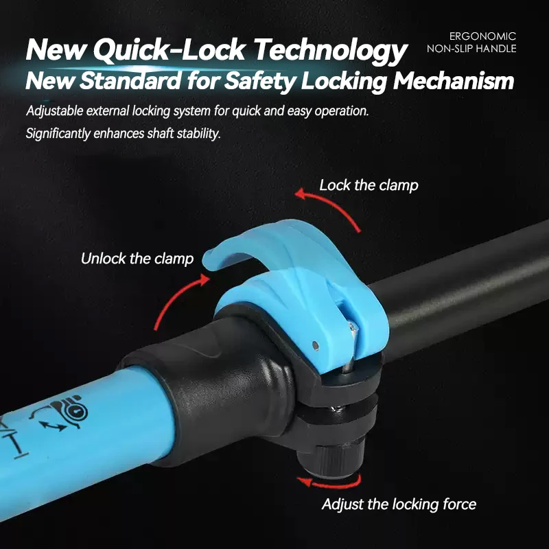 하이킹 및 걷기용 트레킹 폴, 텔레스코픽 경량 하이킹 폴, 텔레스코픽 워킹 스틱 폴 T 미끄럼 방지 손잡이