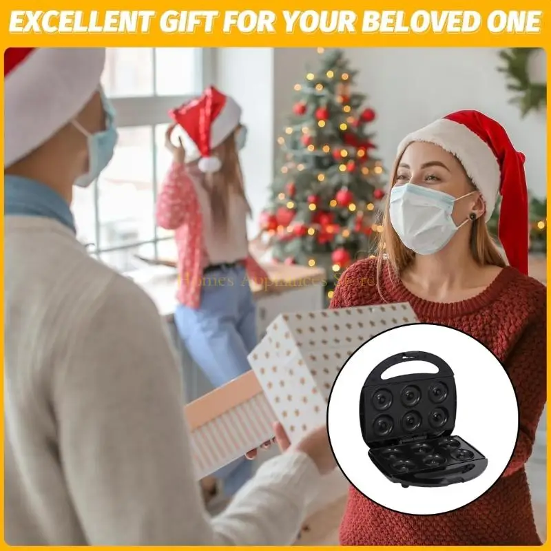 D0AB Donuts Electric Donuts con recubrimiento antiadherente Donuts limpieza fácil Making Machine adecuada para limpieza sin