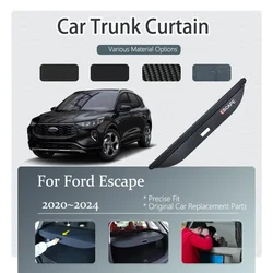 Car Trunk Luggage Curtain Covers For Ford Escape Kuga 2020~2024 Retractable Storage Trunk Rack Partition Shelter Car Accessories