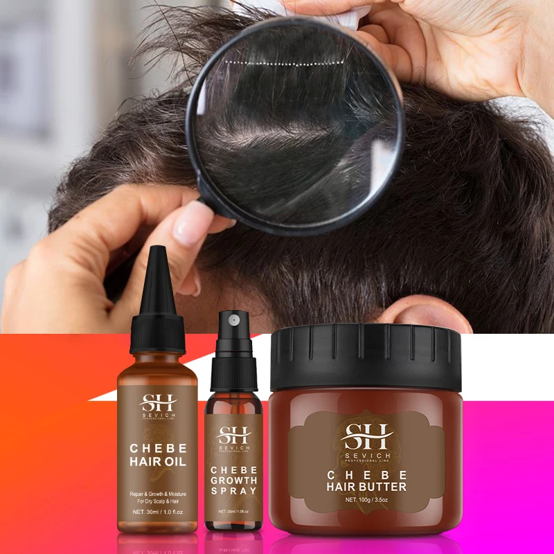 

Chebe Hair Growth Product Anti Hair Loss Treatment Thicken Spray Africa Traction Alopecia Hair Crazy Growth Oil Hair Care Sevich