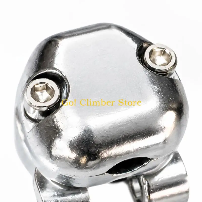 Q84C Silver Percussion Mounting Clamp with Adjustable Fastened Structure for Holding Small Instruments at a Selected Drum
