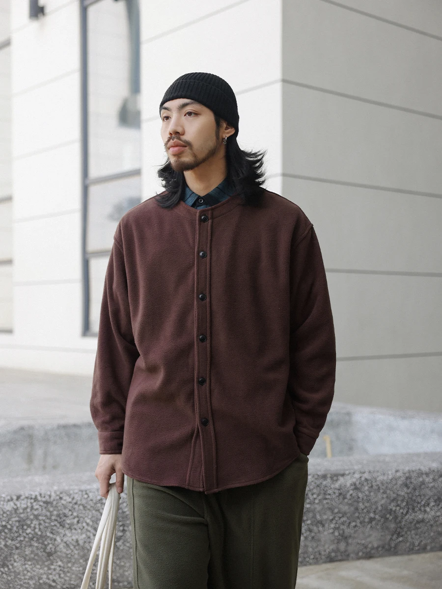 

Noears Japanese Sle Vintage Brown Fce Lapel Jaet Autumn Winter oulder Drop Casual Commuting Outerwear ex