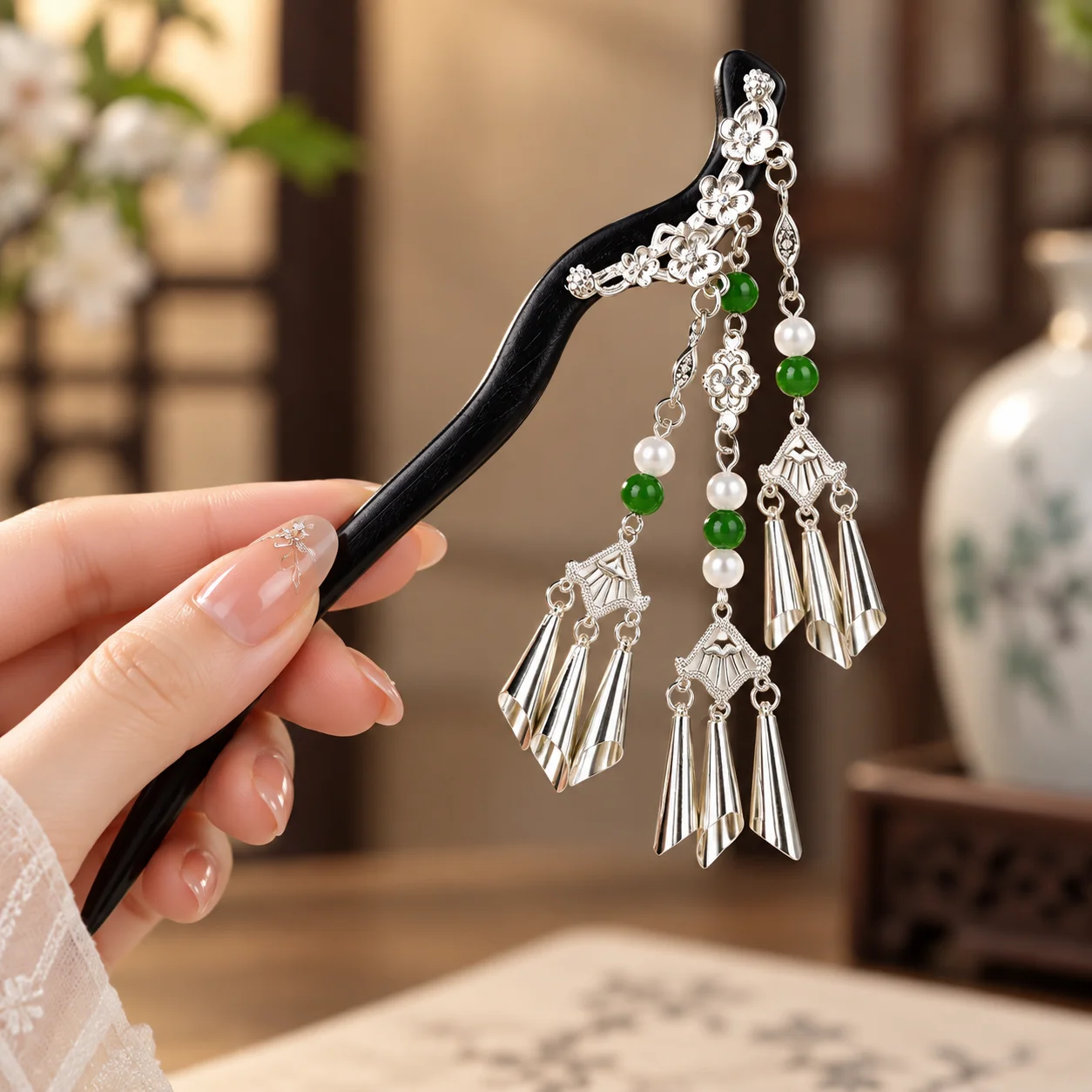 Gümüş Uçlu, Yeşim Taşlı, Uzun - Travel Hair Accessories incelemesi ve fiyatı