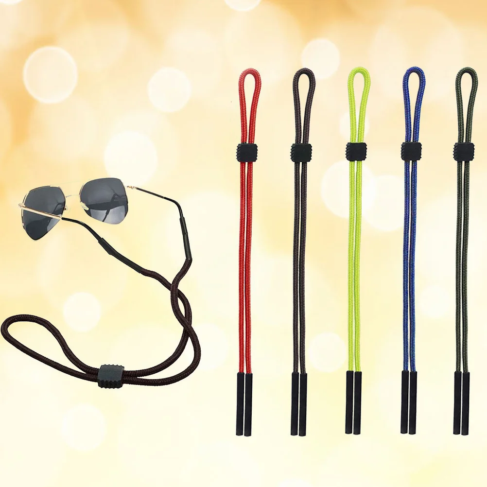 

5pcs Anti-Slip Eyeglasses Chain Adjustable For Sunglasses Reading Glasses Outdoor Sports Eyeglass Strap Holder Cord