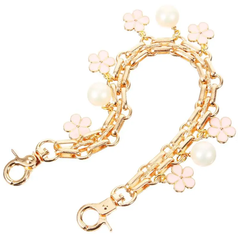 

Pearl Flower Purse Chain Bag Extender Crossbody Purse Strap Crossbody Purse Strap Chain Extender